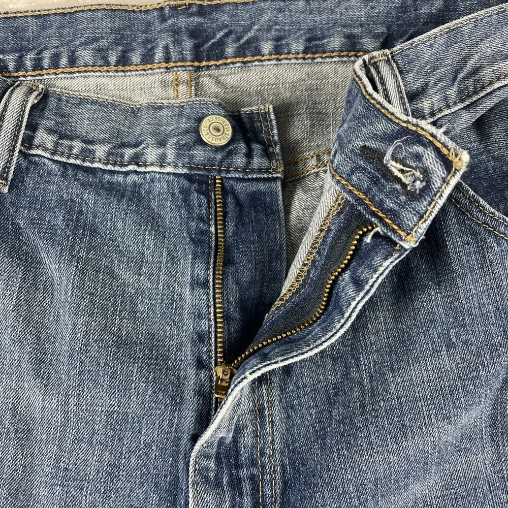 Levi's 559 Mens 42x32 Relaxed Straight Fit 5-Pocket Denim Blue Jeans